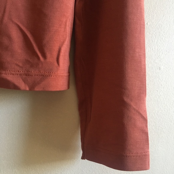Rust mock neck long sleeve - Picture 4 of 5